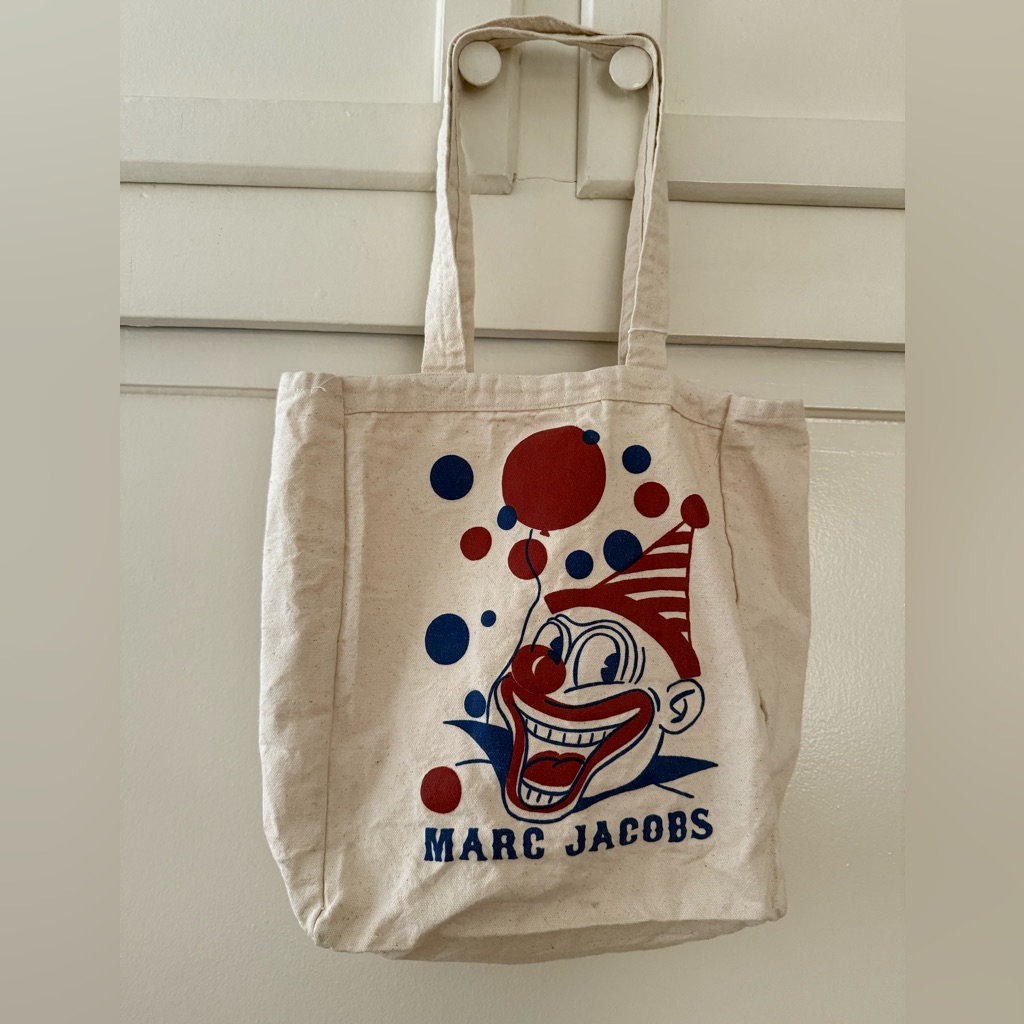 Marc Jacobs Super Rare Clown Canvas Tote Nyc Marc Jacobs Super Rare Clown Canvas Tote Nyc